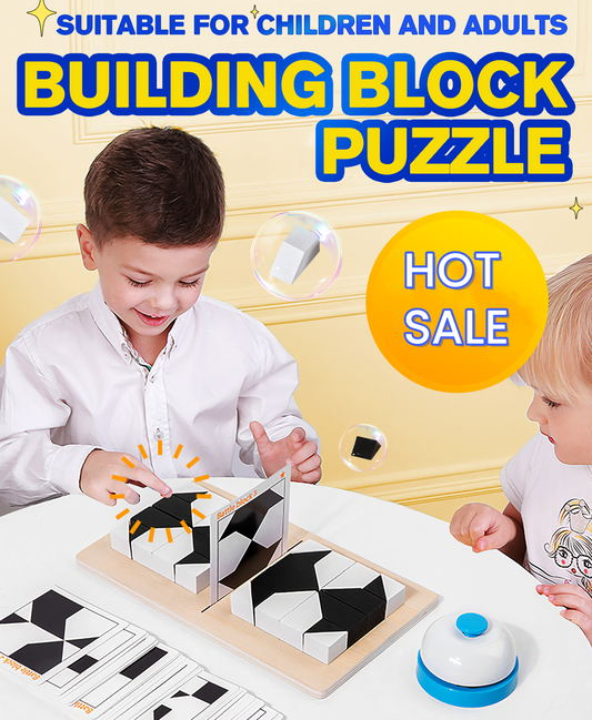 🎴 KREATÍVNY ČIERNOBIELY BLOK PUZZLE PRE DETI